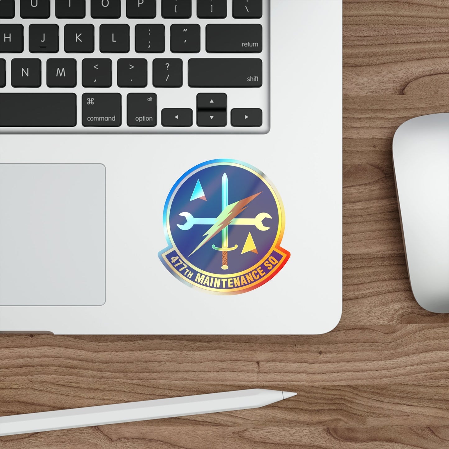 477th Maintenance Squadron (U.S. Air Force) Holographic STICKER Die-Cut Vinyl Decal-The Sticker Space