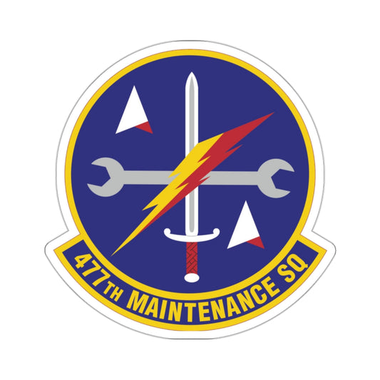 477th Maintenance Squadron (U.S. Air Force) STICKER Vinyl Die-Cut Decal-White-The Sticker Space