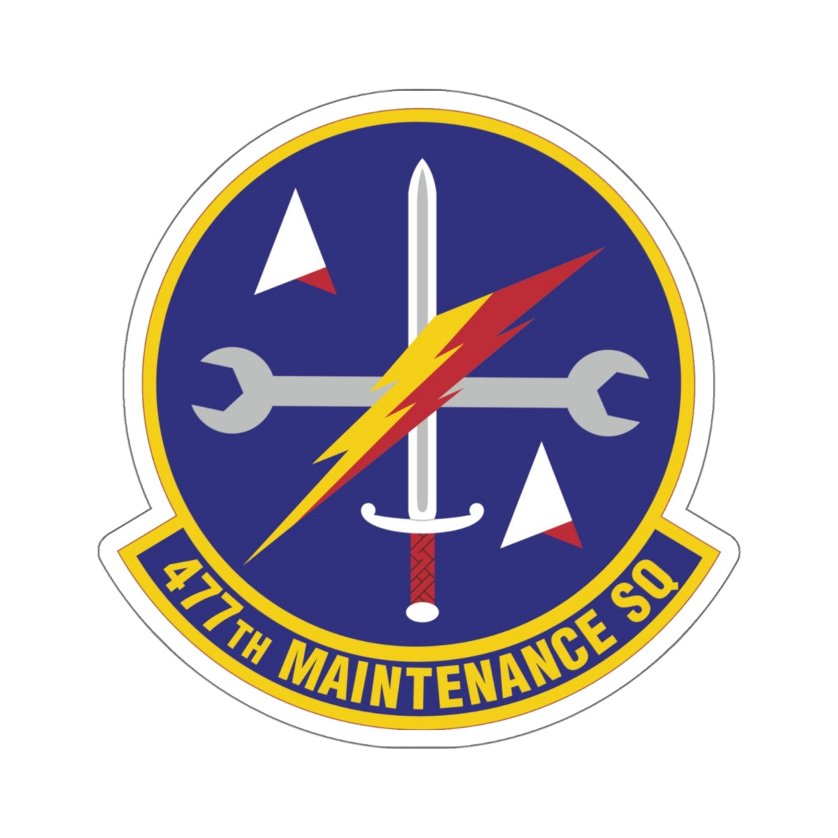 477th Maintenance Squadron (U.S. Air Force) STICKER Vinyl Die-Cut Decal-White-The Sticker Space