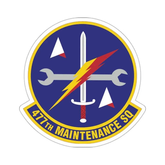 477th Maintenance Squadron (U.S. Air Force) STICKER Vinyl Kiss-Cut Decal 2 Inch White - The Sticker Space