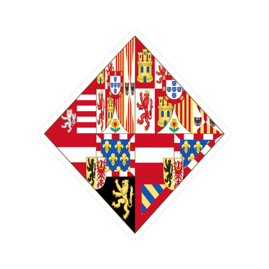 Arms of Infanta Isabella Clara Eugenia of Spain (Belgium) (Coat of Arms) STICKER Vinyl Kiss-Cut Decal