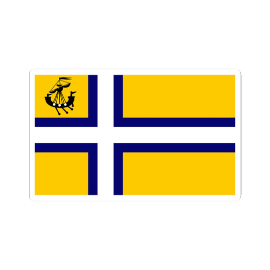 Proposed civil flag of Outer Hebrides (Scotland) STICKER Vinyl Kiss-Cut Decal