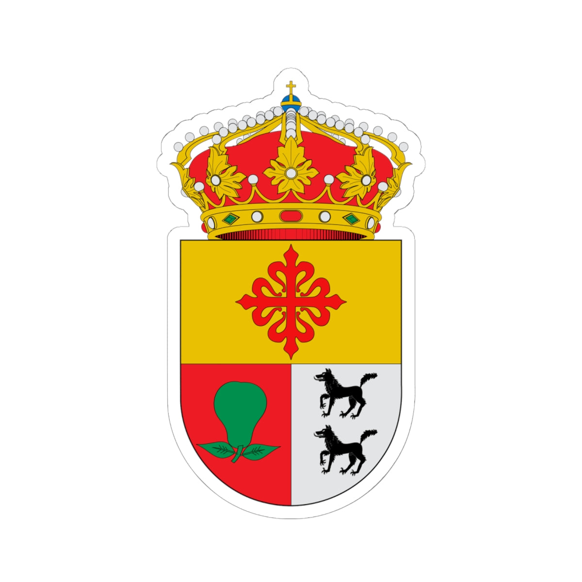 Escudo de Lopera (Spain) (Coat of Arms) STICKER Vinyl Kiss-Cut Decal
