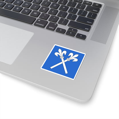 CHE Fluntern ZH Flag (Switzerland) STICKER Vinyl Kiss-Cut Decal