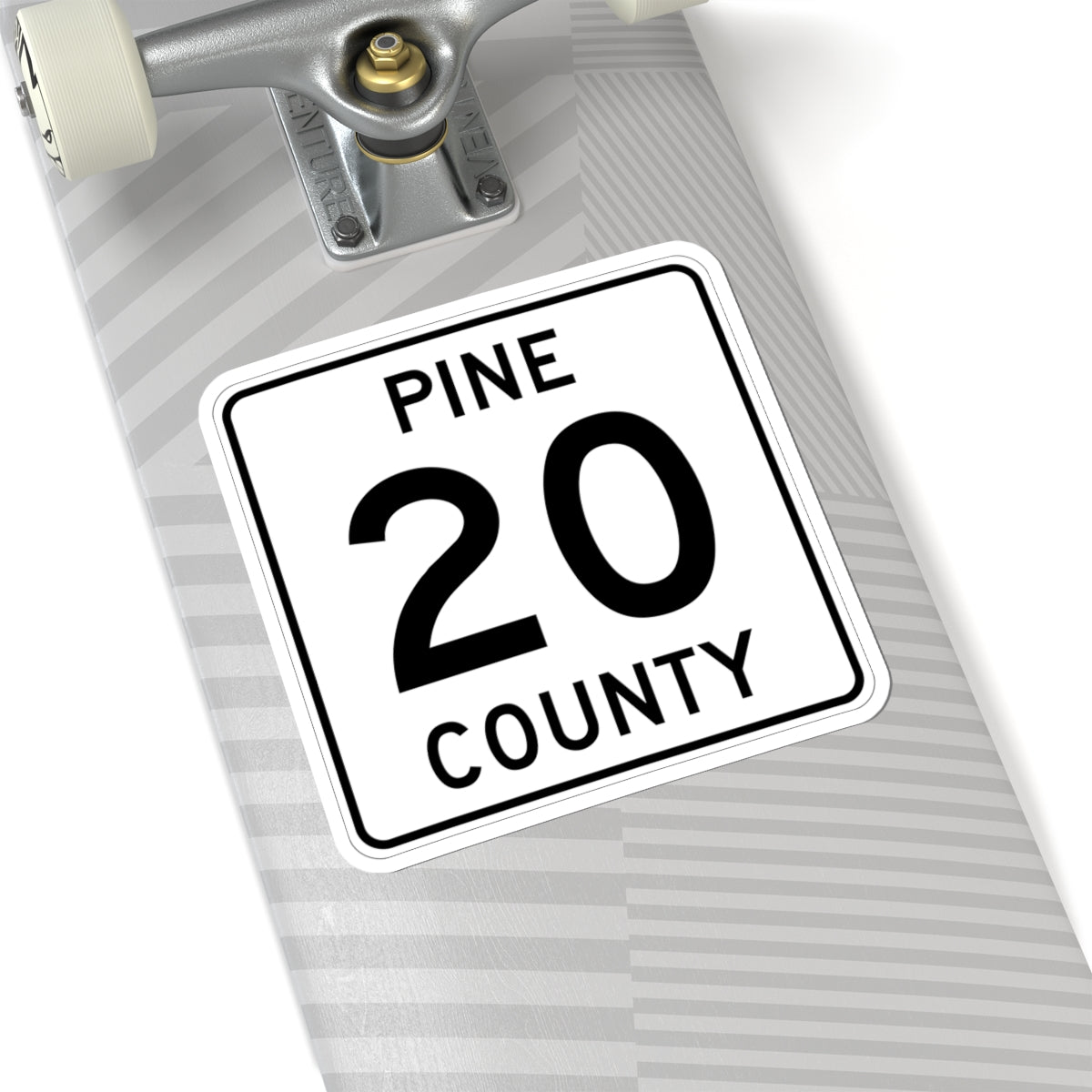 Pine County Route 20 MN (Minnesota) (Road Sign) STICKER Vinyl Kiss-Cut Decal
