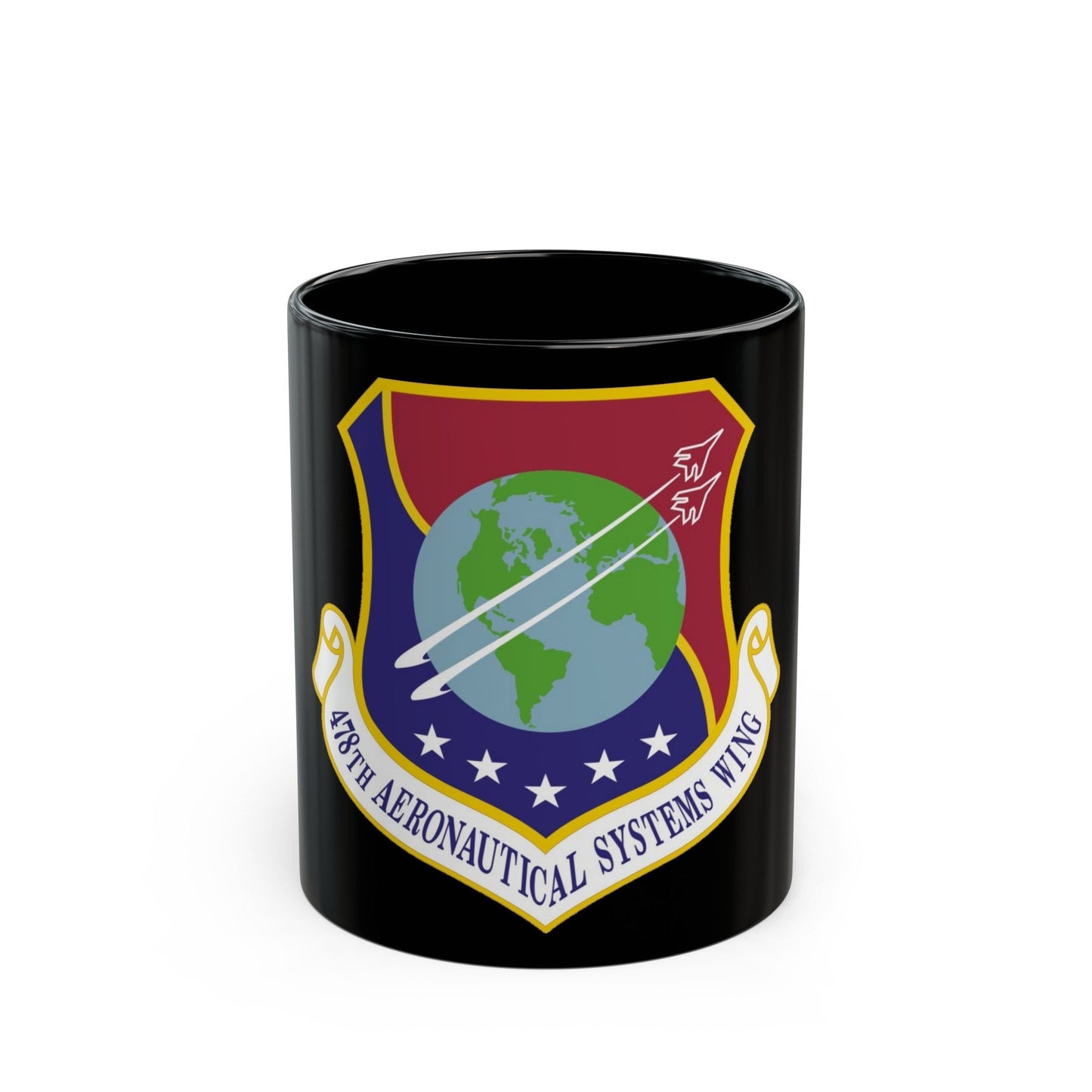 478th Aeronautical Systems Wing (U.S. Air Force) Black Coffee Mug-11oz-The Sticker Space