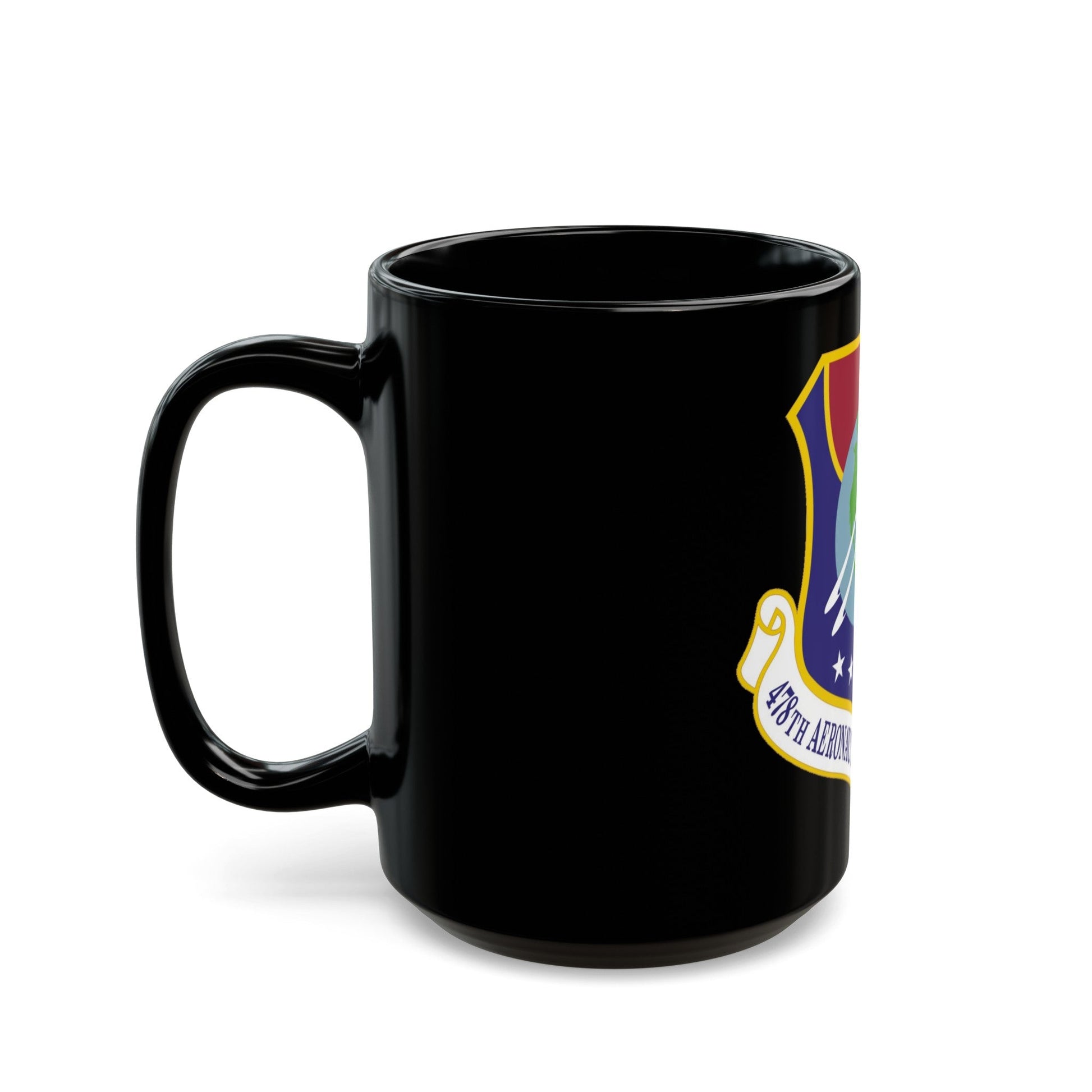 478th Aeronautical Systems Wing (U.S. Air Force) Black Coffee Mug-The Sticker Space