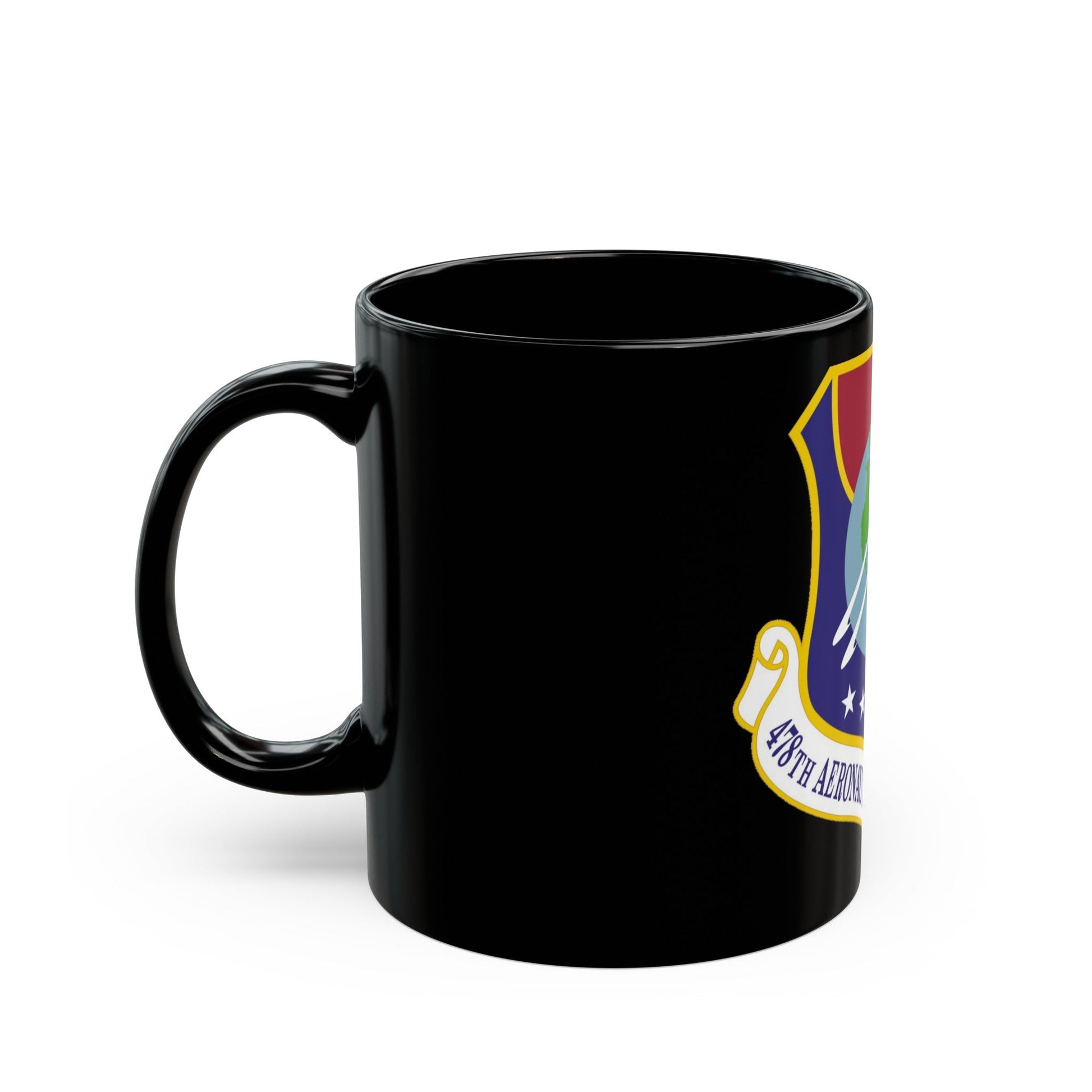 478th Aeronautical Systems Wing (U.S. Air Force) Black Coffee Mug-The Sticker Space