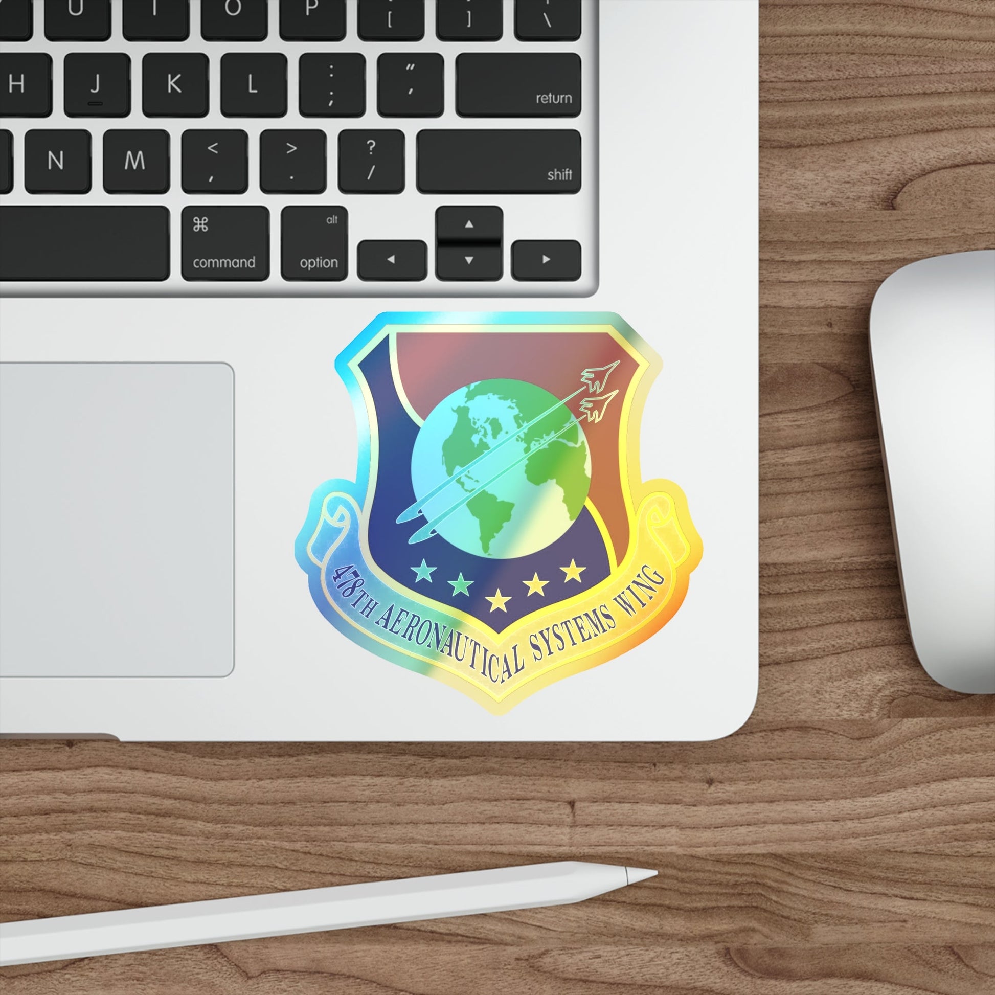 478th Aeronautical Systems Wing (U.S. Air Force) Holographic STICKER Die-Cut Vinyl Decal-The Sticker Space