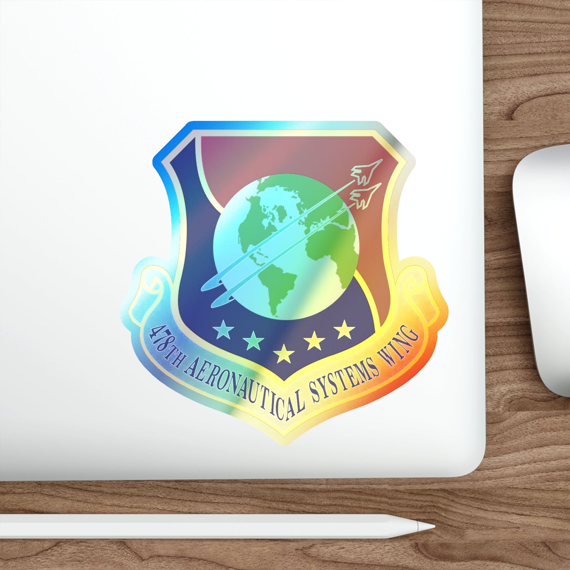 478th Aeronautical Systems Wing (U.S. Air Force) Holographic STICKER Die-Cut Vinyl Decal-The Sticker Space