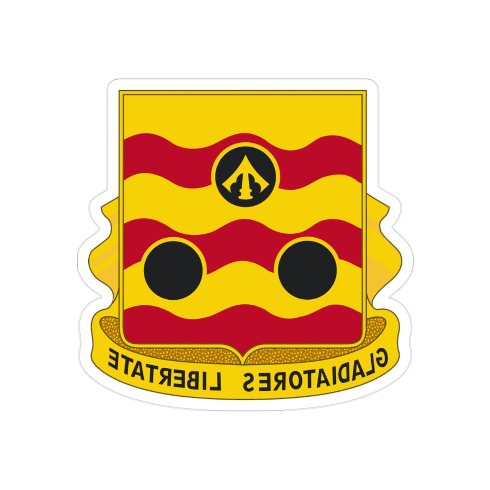 478th Antiaircraft Artillery Battalion (U.S. Army) REVERSE PRINT Transparent STICKER-2" × 2"-The Sticker Space