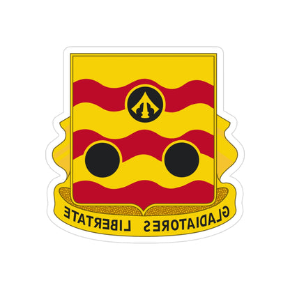 478th Antiaircraft Artillery Battalion (U.S. Army) REVERSE PRINT Transparent STICKER-3" × 3"-The Sticker Space