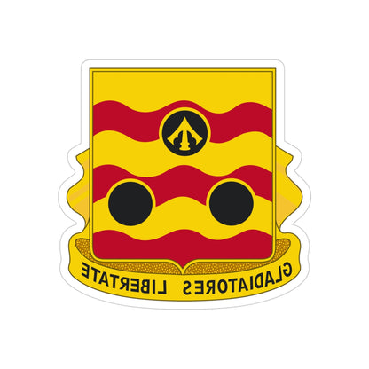 478th Antiaircraft Artillery Battalion (U.S. Army) REVERSE PRINT Transparent STICKER-4" × 4"-The Sticker Space