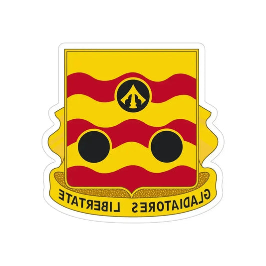 478th Antiaircraft Artillery Battalion (U.S. Army) REVERSE PRINT Transparent Die-Cut STICKER 6 Inch Die-Cut Transparent - The Sticker Space