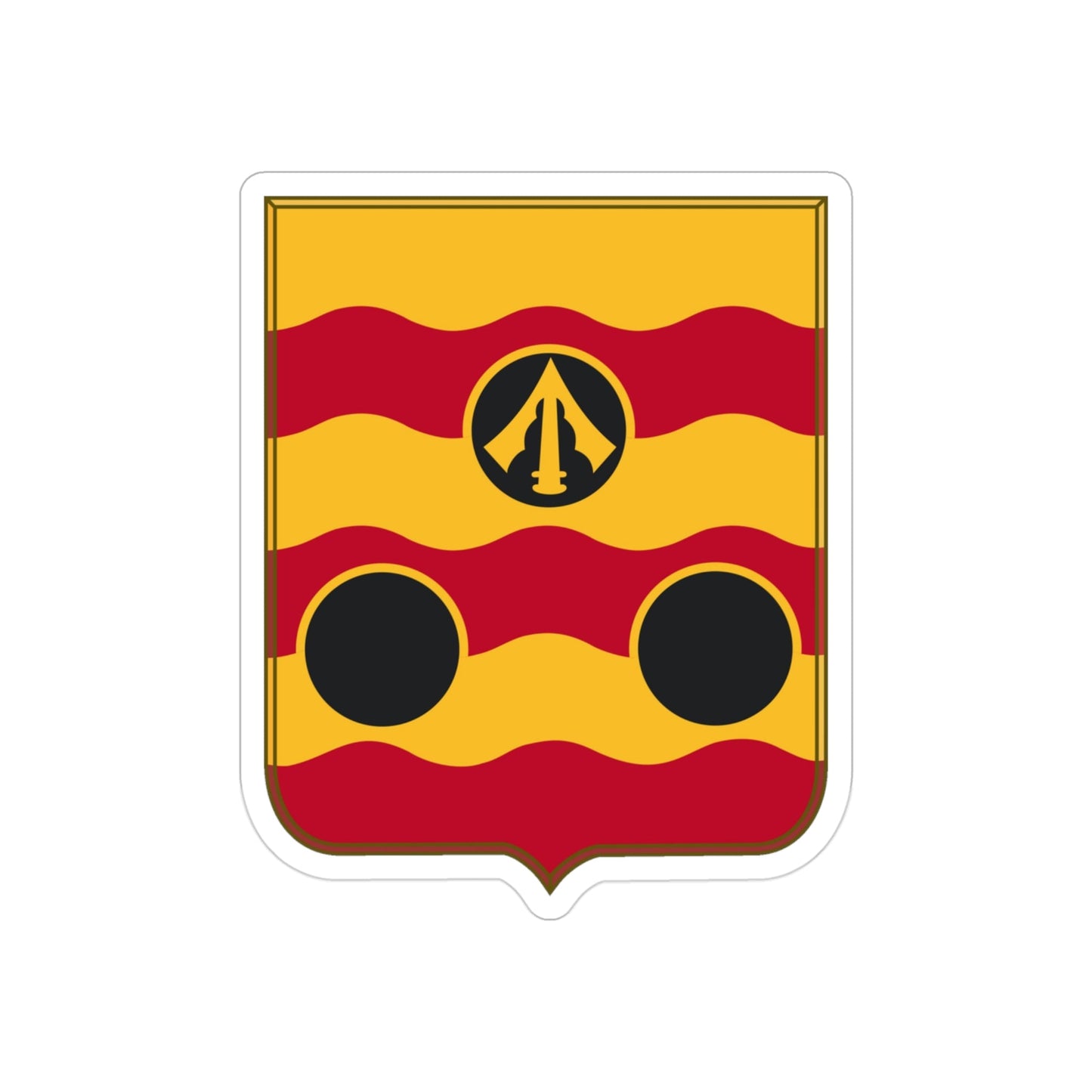 478th Antiaircraft Artillery Battalion v2 (U.S. Army) REVERSE PRINT Transparent STICKER-3 Inch-The Sticker Space