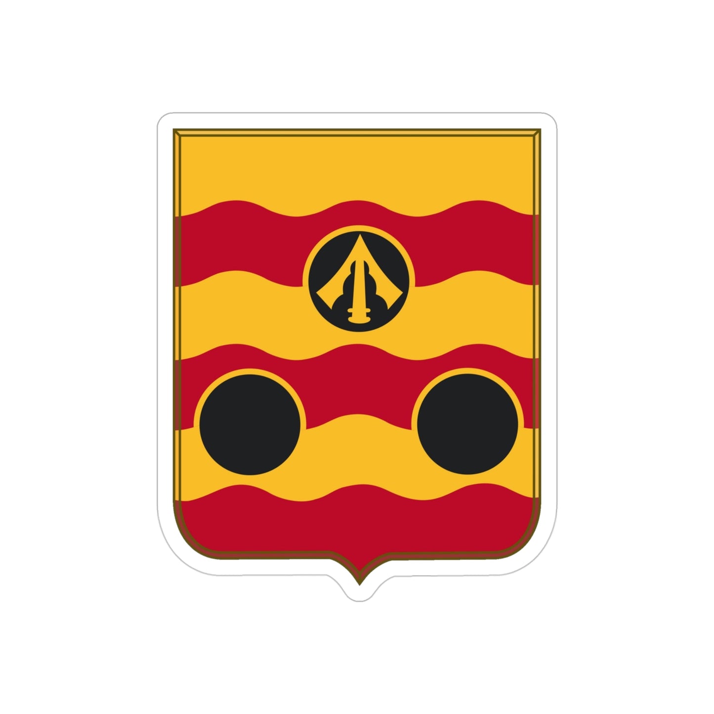 478th Antiaircraft Artillery Battalion v2 (U.S. Army) REVERSE PRINT Transparent STICKER-4 Inch-The Sticker Space