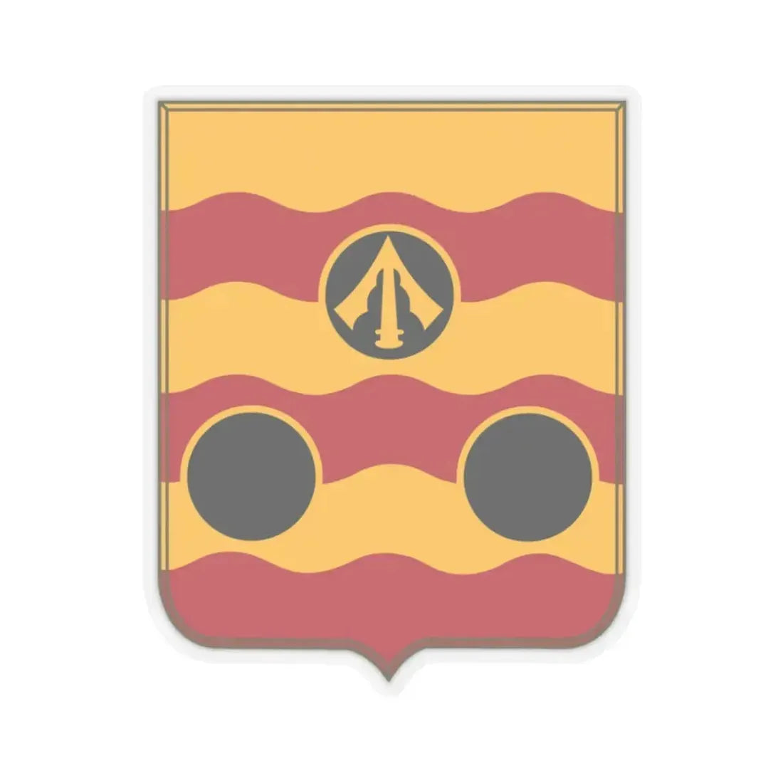 478th Antiaircraft Artillery Battalion v2 (U.S. Army) STICKER Vinyl Kiss-Cut Decal 2 Inch Transparent - The Sticker Space