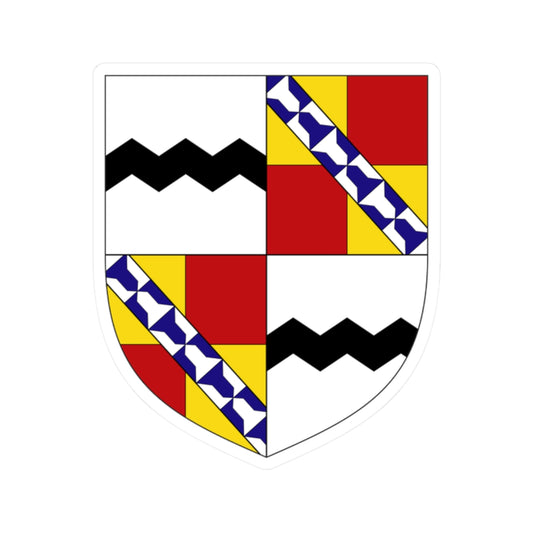 Arms of Baron Sackville (England) (Coat of Arms) STICKER Vinyl Kiss-Cut Decal
