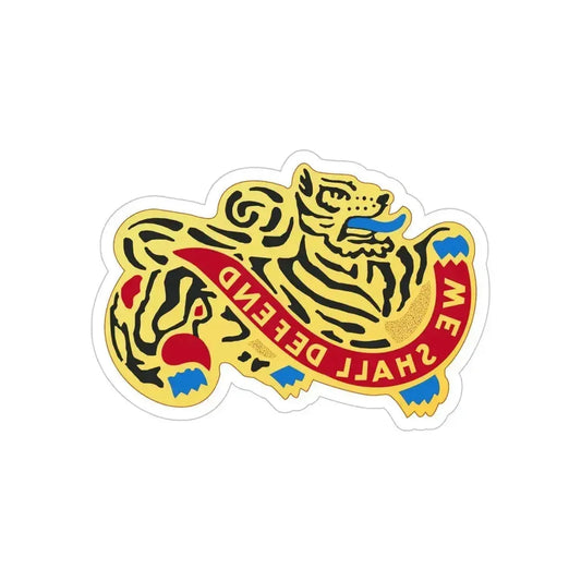 47th Artillery Brigade (U.S. Army) REVERSE PRINT Transparent Die-Cut STICKER 6 Inch Die-Cut Transparent - The Sticker Space