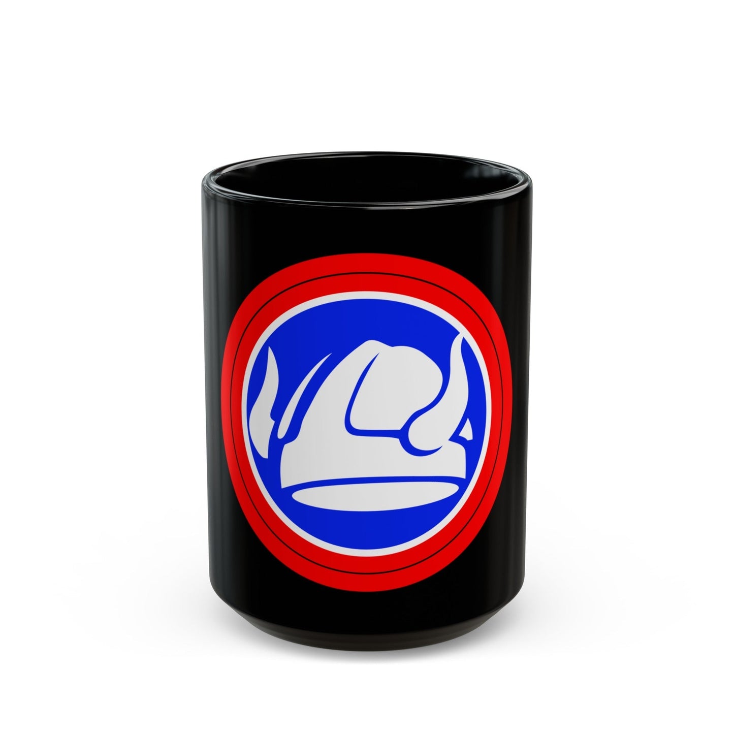 47th Division Shoulder Patch (U.S. Army) Black Coffee Mug-15oz-The Sticker Space