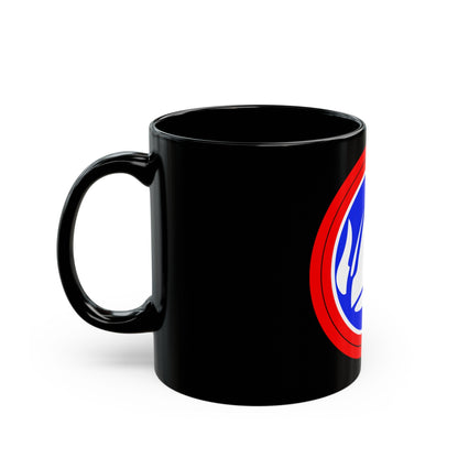 47th Division Shoulder Patch (U.S. Army) Black Coffee Mug-The Sticker Space