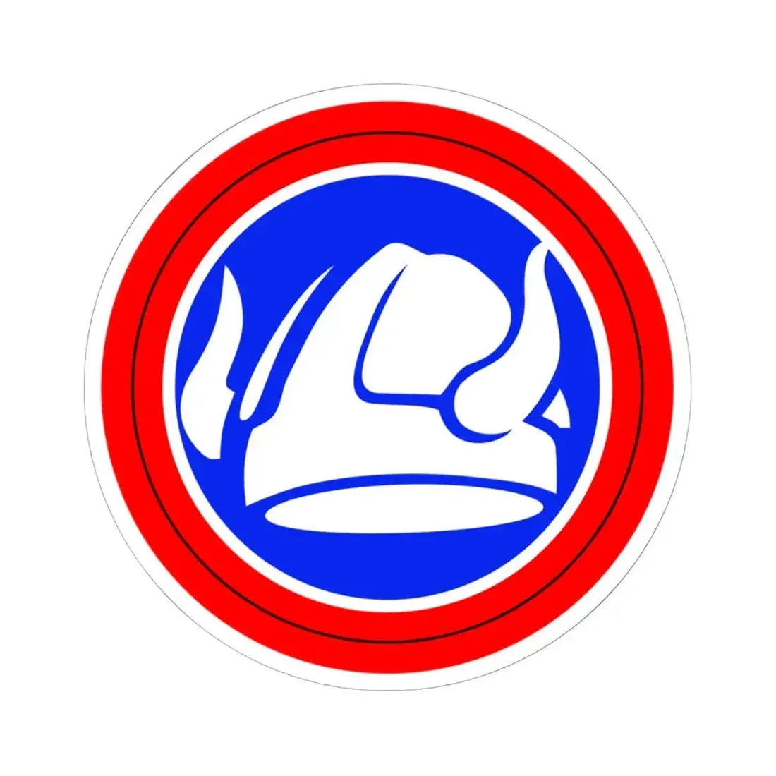 47th Division Shoulder Patch (U.S. Army) STICKER Vinyl Kiss-Cut Decal 6 Inch White - The Sticker Space