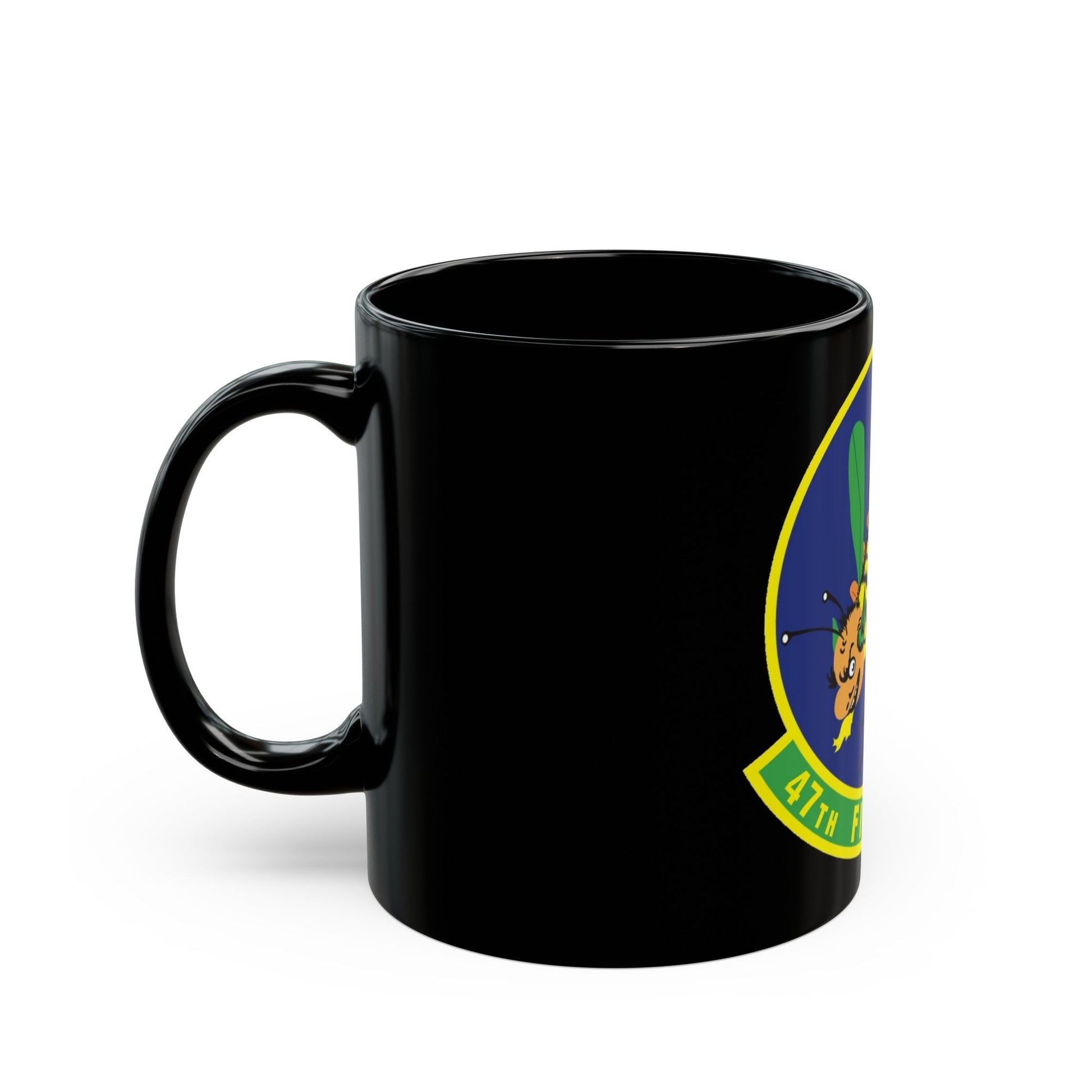 47th Fighter Squadron (U.S. Air Force) Black Coffee Mug-The Sticker Space