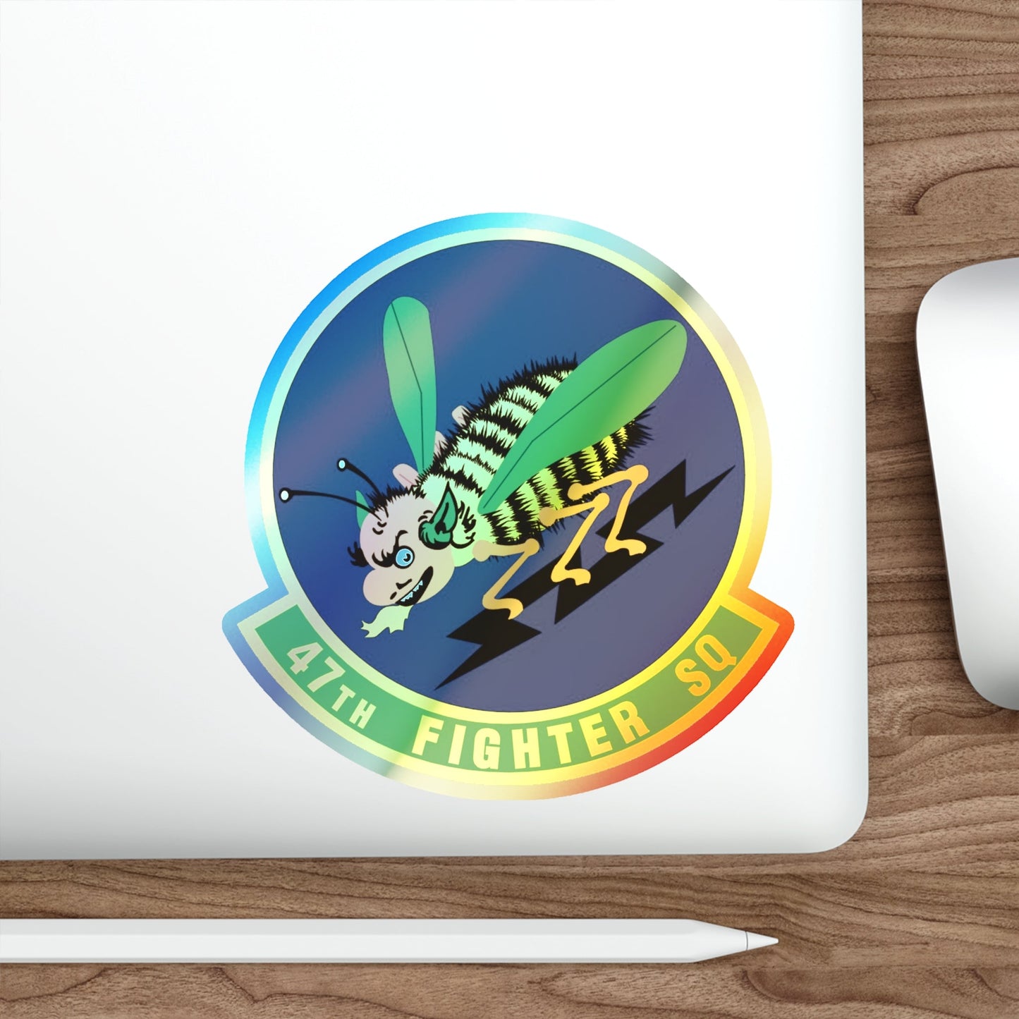 47th Fighter Squadron (U.S. Air Force) Holographic STICKER Die-Cut Vinyl Decal-The Sticker Space