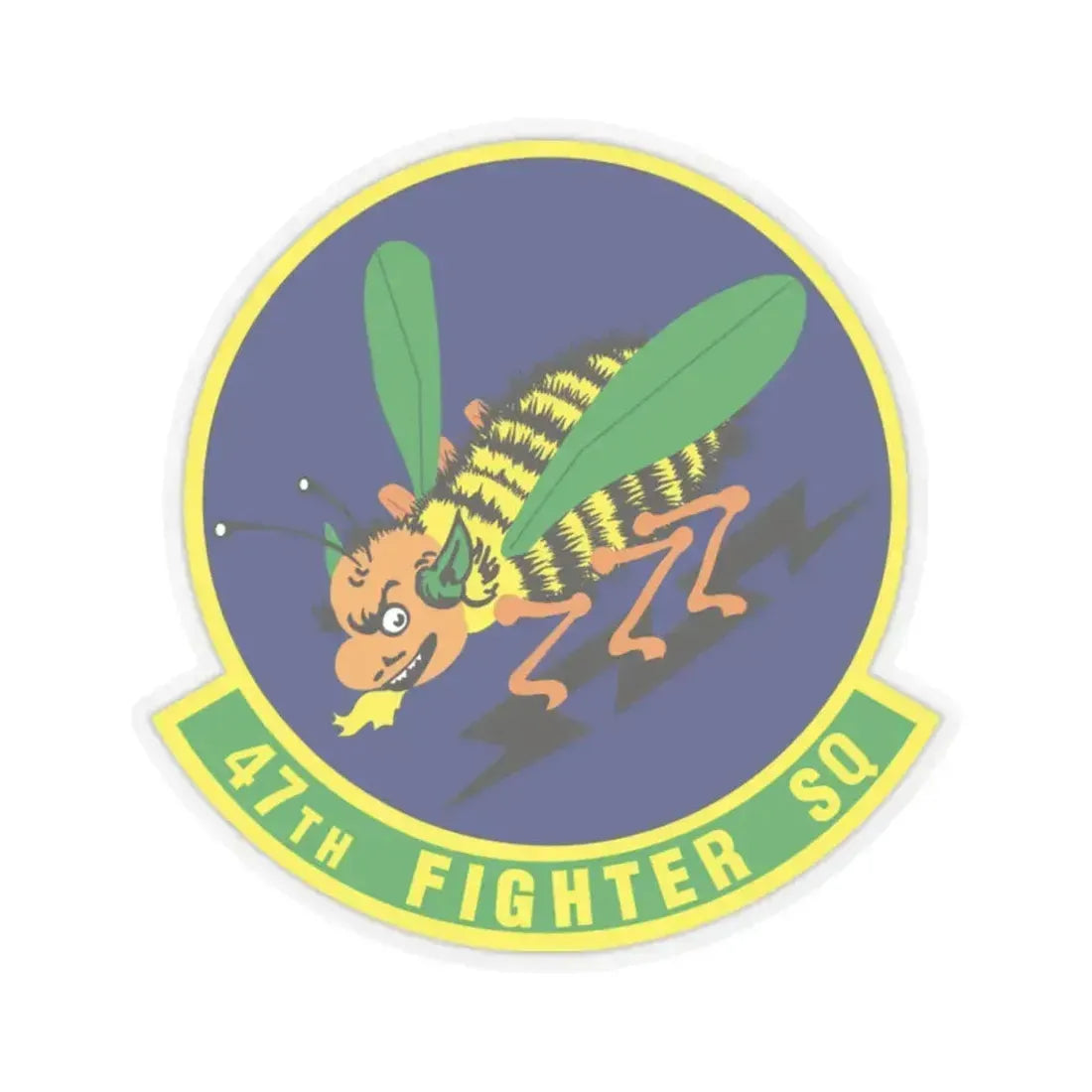 47th Fighter Squadron (U.S. Air Force) STICKER Vinyl Kiss-Cut Decal 6 Inch Transparent - The Sticker Space