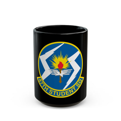 47th Student Sq (U.S. Air Force) Black Coffee Mug-15oz-The Sticker Space