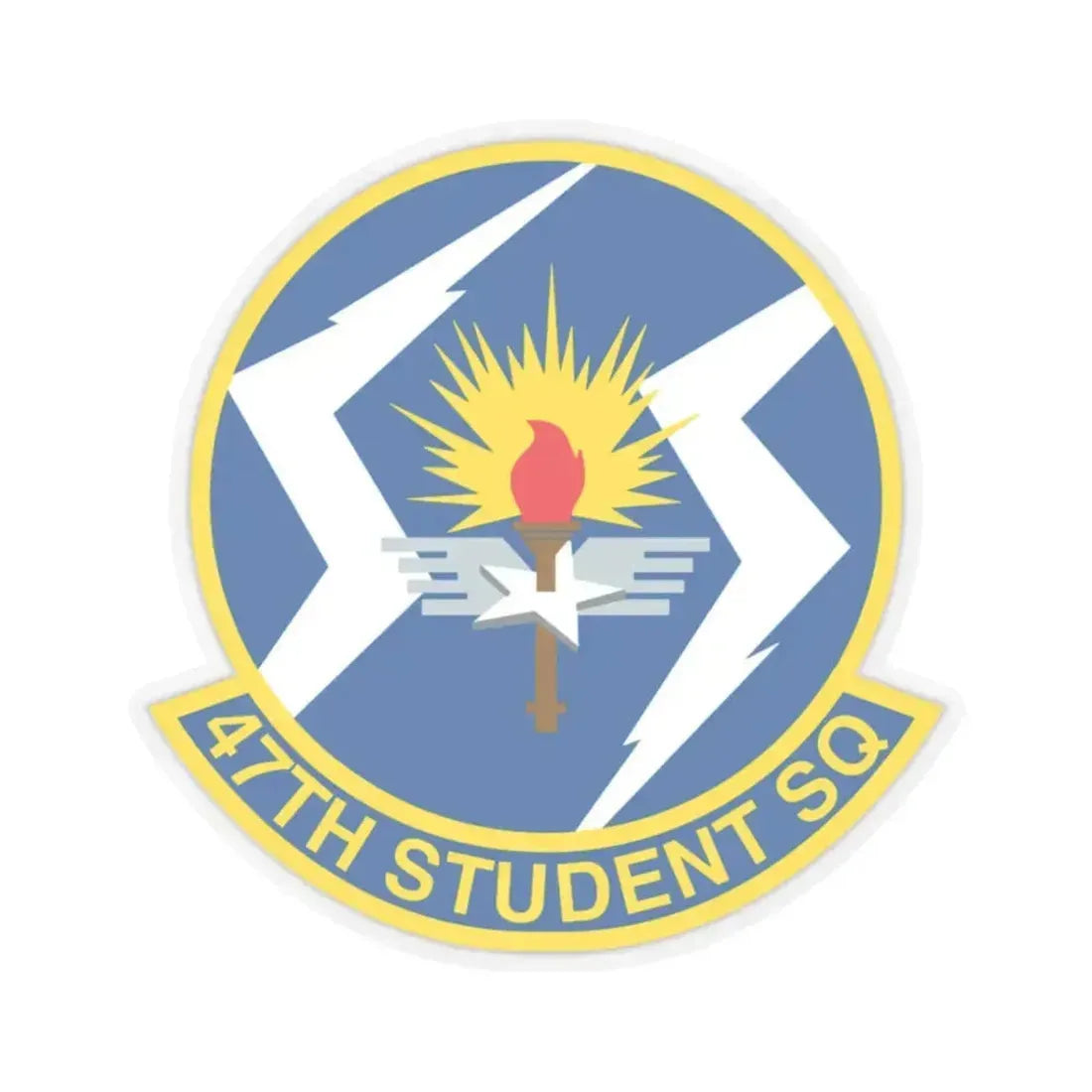 47th Student Sq (U.S. Air Force) STICKER Vinyl Kiss-Cut Decal 3 Inch Transparent - The Sticker Space