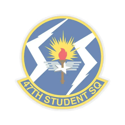 47th Student Sq (U.S. Air Force) STICKER Vinyl Kiss-Cut Decal 6 Inch Transparent - The Sticker Space