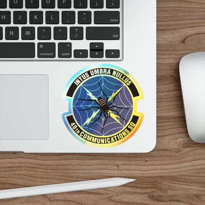 48 Communications Squadron USAFE (U.S. Air Force) Holographic STICKER Die-Cut Vinyl Decal-The Sticker Space