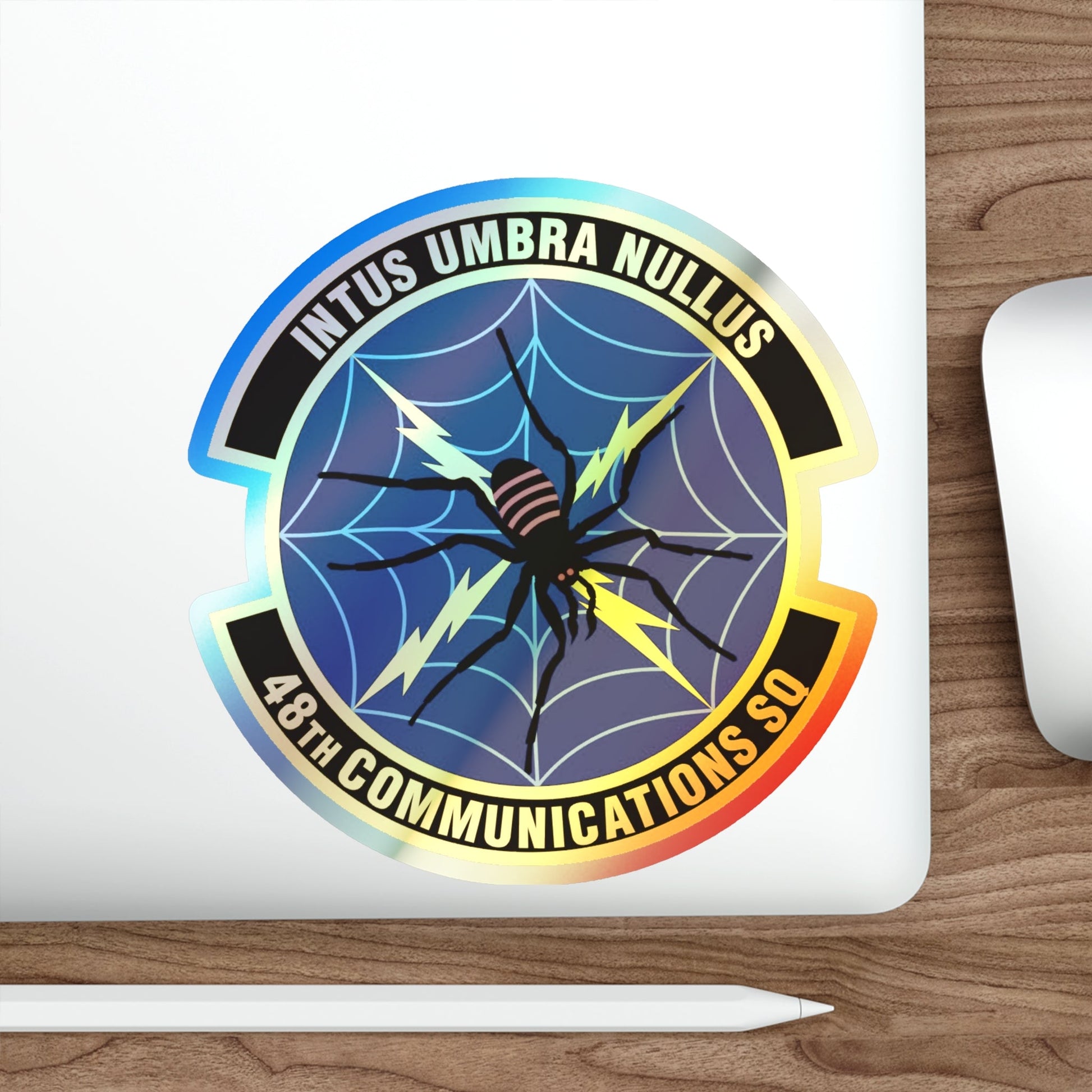 48 Communications Squadron USAFE (U.S. Air Force) Holographic STICKER Die-Cut Vinyl Decal-The Sticker Space