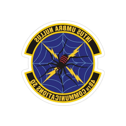 48 Communications Squadron USAFE (U.S. Air Force) REVERSE PRINT Transparent Die-Cut STICKER - The Sticker Space