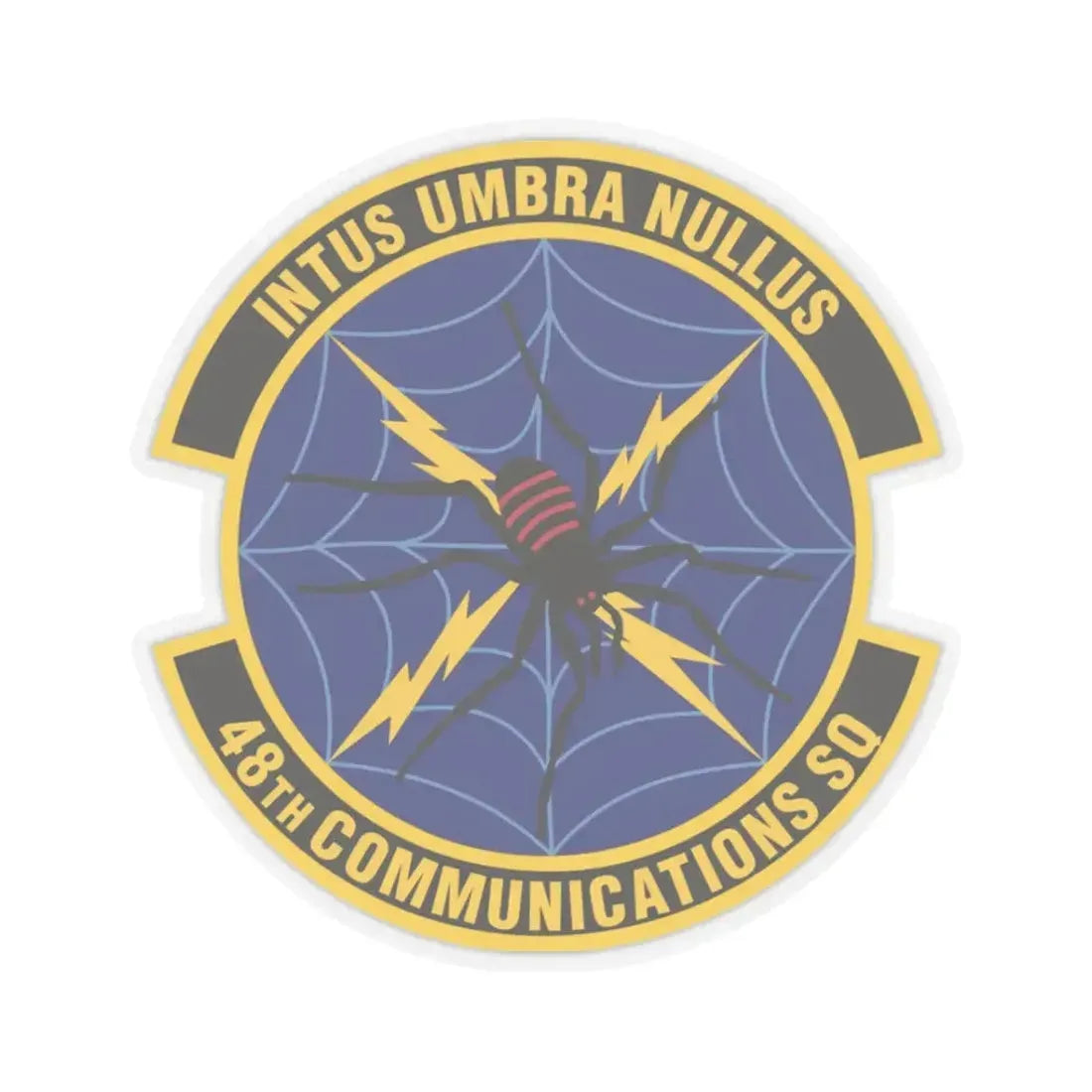 48 Communications Squadron USAFE (U.S. Air Force) STICKER Vinyl Kiss-Cut Decal 3 Inch Transparent - The Sticker Space