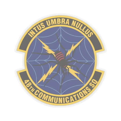 48 Communications Squadron USAFE (U.S. Air Force) STICKER Vinyl Kiss-Cut Decal 3 Inch Transparent - The Sticker Space