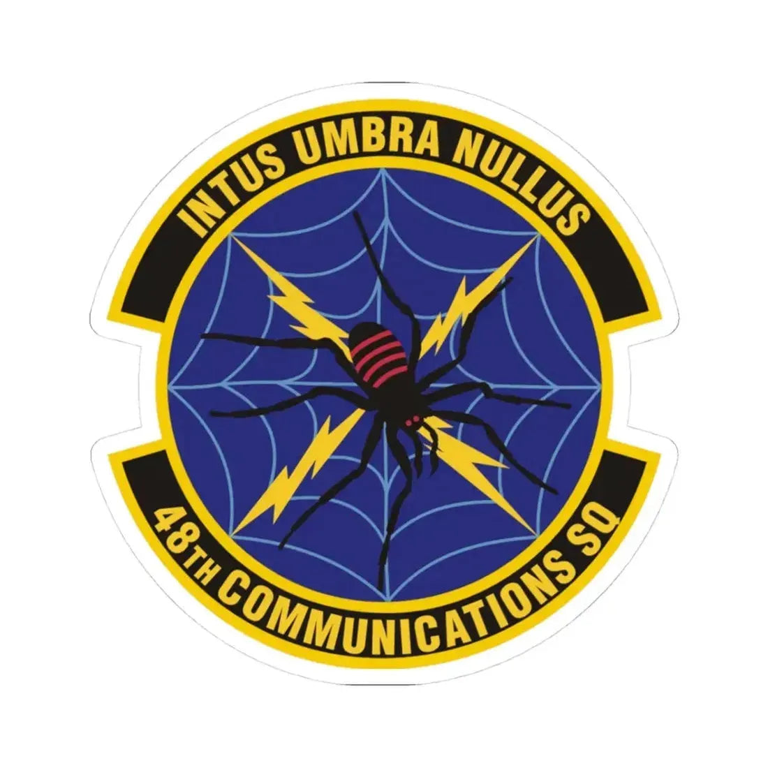 48 Communications Squadron USAFE (U.S. Air Force) STICKER Vinyl Kiss-Cut Decal 3 Inch White - The Sticker Space