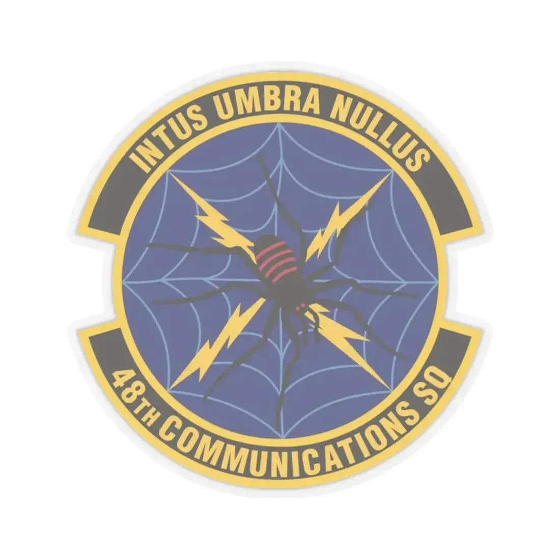48 Communications Squadron USAFE (U.S. Air Force) STICKER Vinyl Kiss-Cut Decal 4 Inch Transparent - The Sticker Space