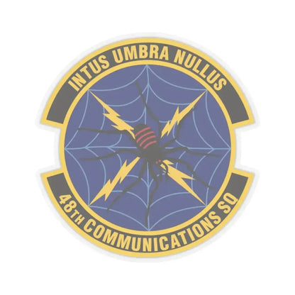 48 Communications Squadron USAFE (U.S. Air Force) STICKER Vinyl Kiss-Cut Decal 4 Inch Transparent - The Sticker Space