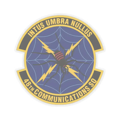 48 Communications Squadron USAFE (U.S. Air Force) STICKER Vinyl Kiss-Cut Decal 6 Inch Transparent - The Sticker Space