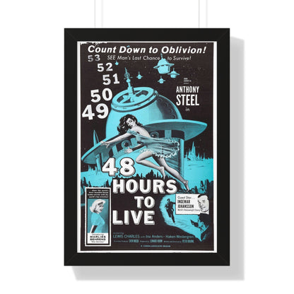 48 HOURS TO LIVE 1959 - Framed Movie Poster-16″ x 24″-The Sticker Space