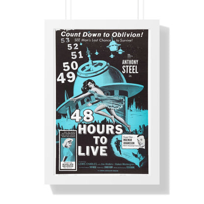 48 HOURS TO LIVE 1959 - Framed Movie Poster-16″ x 24″-The Sticker Space