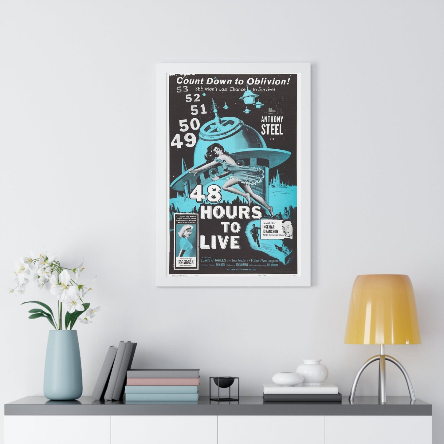 48 HOURS TO LIVE 1959 - Framed Movie Poster-The Sticker Space