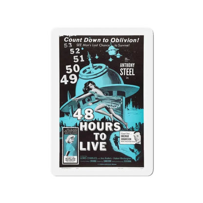 48 HOURS TO LIVE 1959 Movie Poster - Refrigerator Magnet - The Sticker Space