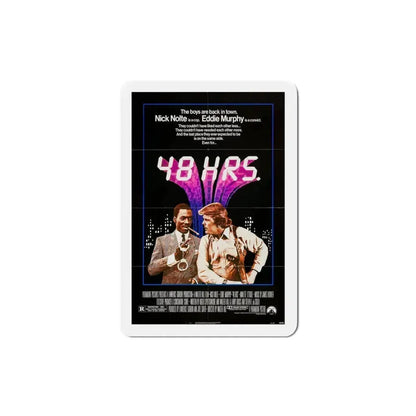 48 Hrs 1982 Movie Poster Refrigerator Magnet 3 Inch - The Sticker Space