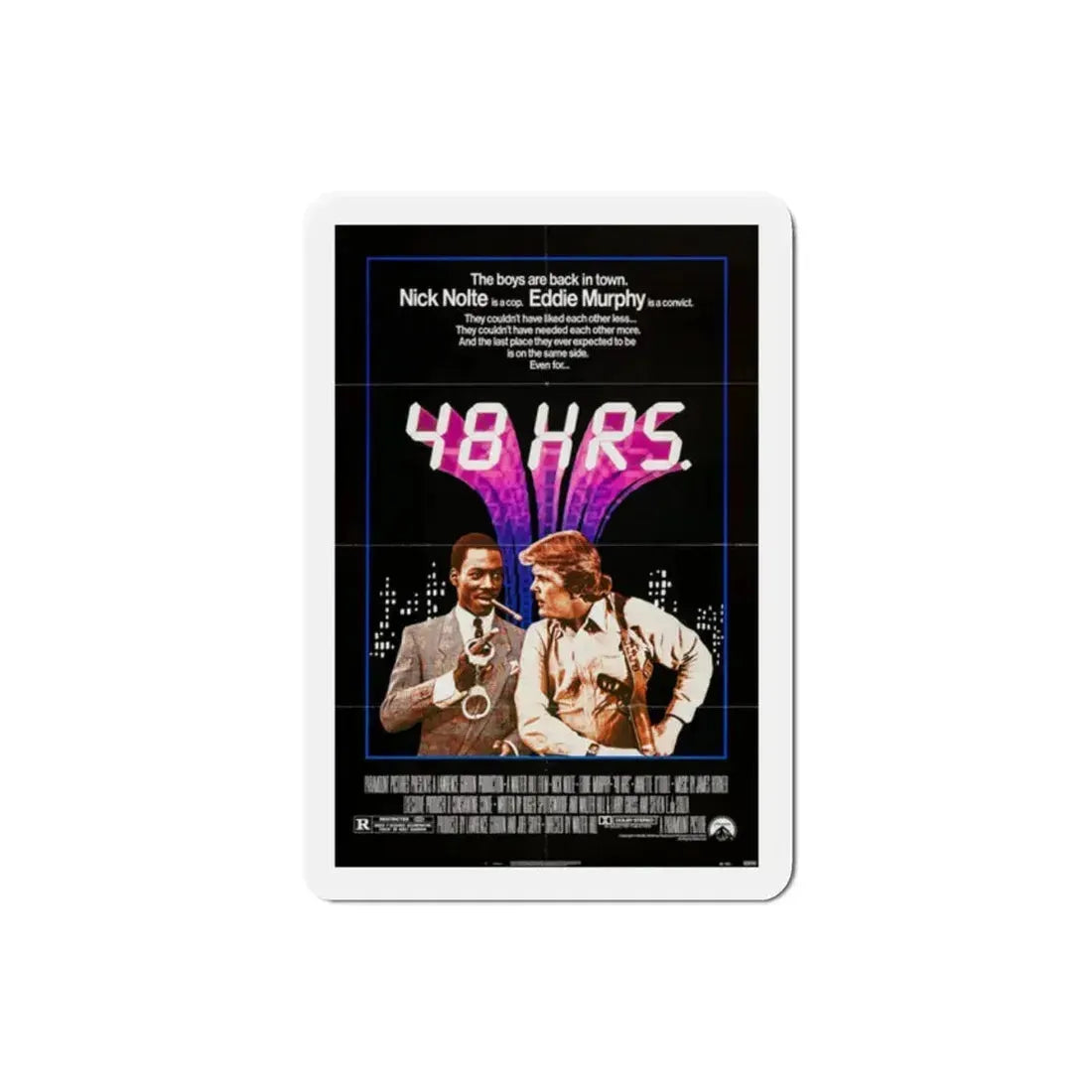 48 Hrs 1982 Movie Poster Refrigerator Magnet - The Sticker Space