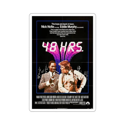 48 Hrs 1982 Movie Poster STICKER Vinyl Die-Cut Decal - The Sticker Space