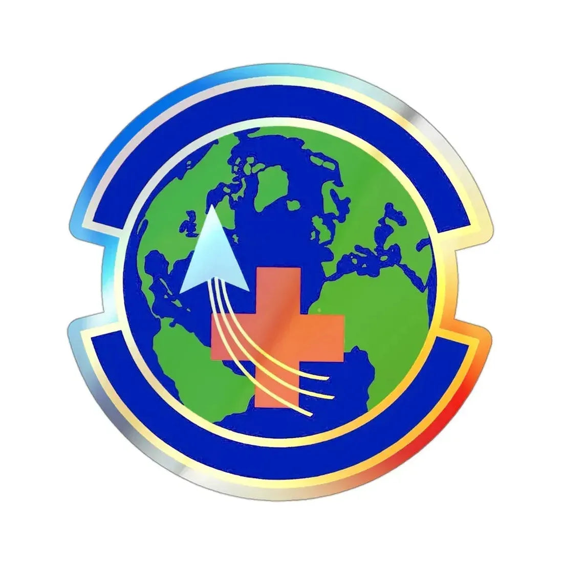 48 Operational Medical Readiness Squadron USAFE (U.S. Air Force) Holographic STICKER Die-Cut Vinyl Decal - The Sticker Space