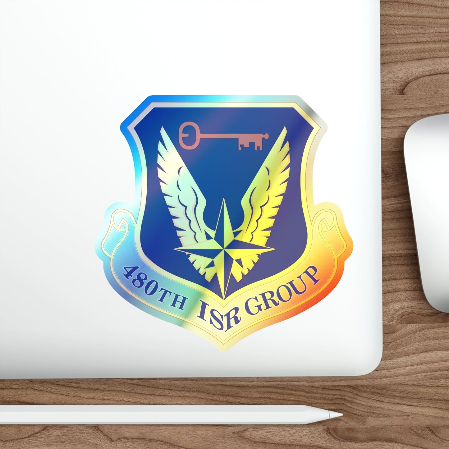 480 Intelligence Surveillance and Reconnaissance Group ACC (U.S. Air Force) Holographic STICKER Die-Cut Vinyl Decal-The Sticker Space